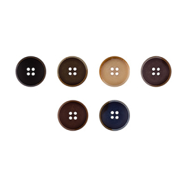 Пуговицы костюмные с проколами XO 0001 24 " ( 15 мм) 24 шт "Gamma" "Атекс" г. Пермь