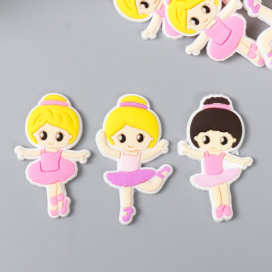 Декор для творчества резина "Балерины" 15 шт МИКС 4х2,5 см "Атекс" г. Пермь