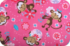 "PEPPY" Ткань плюш FUNKY MONKEY CUDDLE ФАСОВКА 48 x 48 см 440 г/кв.м ± 5 100% полиэстер "Атекс" г. Пермь