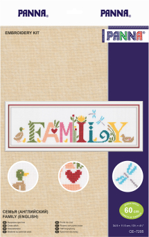 CE-7205 "Семья (английский)" 34.5 x 11.5 см "Атекс" г. Пермь