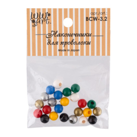 "WW-art" Наконечники для проволоки BCW-3.2 d 3.2 мм 24 шт ассорти "Атекс" г. Пермь
