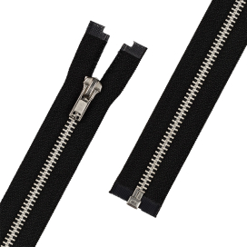 Молния металл ZIP 5N 75 см тип 5 никель разъёмная однозамковая "Gamma" "Атекс" г. Пермь