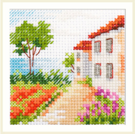 0-198 "Дорога к морю" 7 х 7 см "Атекс" г. Пермь