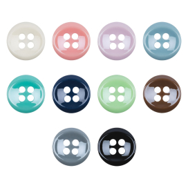 Пуговицы рубашечные/блузочные "BLITZ" DRN 0051 18 " ( 11 мм) 24 шт "Атекс" г. Пермь