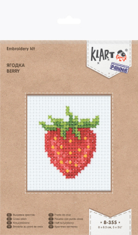 "Klart" набор для вышивания 8-355 "Ягодка" 7.5  х 8.5  см "Атекс" г. Пермь