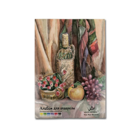 VISTA-ARTISTA" SWC Альбом для акварели 100% целлюлоза 180 г/м2 19.5 х 27 см склейка с трех сторон 20 "Атекс" г. Пермь