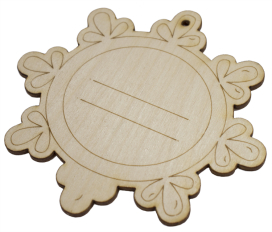 Заготовка для декорирования DMO "Зеркало с фигурными краями" 11 х 10см фанера "Атекс" г. Пермь