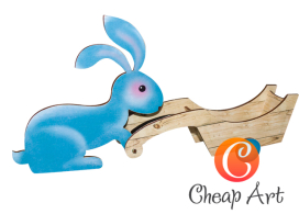 Набор для творчества "Пасхальный зайчик с тачкой" "Атекс" г. Пермь