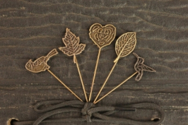 Prima Marketing Набор декоративных металл булавок RONDELLE 6,3 см 5 шт PM-560058 "Атекс" г. Пермь