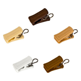 Зажим пластик с метал.крючком 10 шт "Атекс" г. Пермь