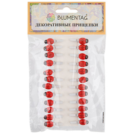 "Blumentag" WCLS-25 Декоративные прищепки 2.5 х 0.3 см 24 шт "Атекс" г. Пермь