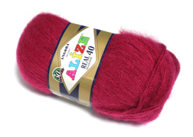 Пряжа ALIZE "ANGORA REAL 40" 40% ангора, 60% акрил "Атекс" г. Пермь