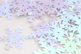 Пайетки россыпью Ideal TBY-FLK526 25мм 099 белый 50г "Атекс" г. Пермь