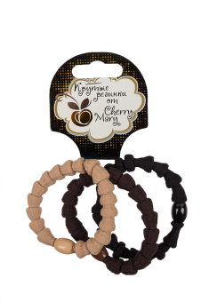"CHERRY MARY" V/R6038 Набор резинок для волос 3 шт ассорти "Атекс" г. Пермь