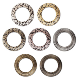 Люверсы матовые с рисунком пластик d 35 мм 10 шт "Атекс" г. Пермь