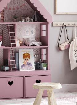 "ФРЕЯ"  ALVO-504  ноткрытка Кристальная мозаика (алмазная вышивка) "Прекрасная принцесса" "Атекс" г. Пермь