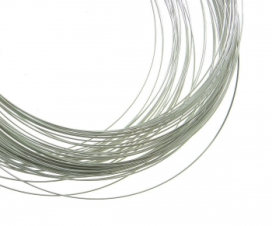 Проволока с памятью для колье диаметр 115 мм, упаковка 50 витков, цвет платиновый СК CN-2100572 "Атекс" г. Пермь
