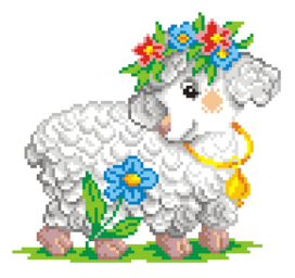 №425 "Овечка с веночком" 21х30 см "Атекс" г. Пермь