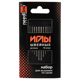 Иглы ИЗ-200923 набор для вышивки по канве 10 шт "Атекс" г. Пермь