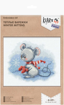 8-391 "Теплые варежки" 19 x 16 см "Атекс" г. Пермь
