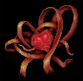 С-28 "Сердце для тебя" 19 х 19 см "Атекс" г. Пермь