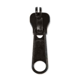 Замок к молнии "спираль" тип 10 A/L №184 50 шт черный (для сумок, чемоданов) "Атекс" г. Пермь