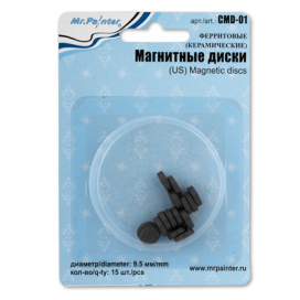 "Mr. Painter" Магнитные диски CMD-01 15 шт ферритовые (керамические) "Атекс" г. Пермь