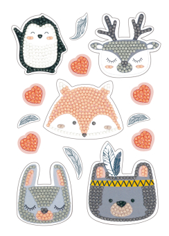 "ФРЕЯ"  ALVN-101 наклейки Кристальная мозаика (алмазная вышивка) "Животные. Сканди" "Атекс" г. Пермь