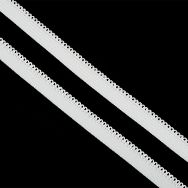 Резинка TBY бельевая (ажурная) 10мм RB03101 F101 (01) белый 100м "Атекс" г. Пермь