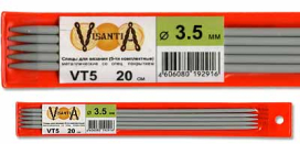 "Visantia" Спицы 5-ти компл. VT5 алюминий d 3.5 мм 20 см "Атекс" г. Пермь
