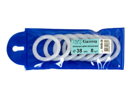 "GAMMA" Кольца для вязания RKR-38 8шт "Атекс" г. Пермь