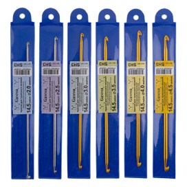 "GAMMA" Крючок для тунисского вязания двухстор. SH3 металл d 2.0-4.5 мм 14.5 см "Атекс" г. Пермь