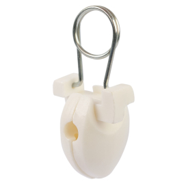 Зажим "Капелька" С-1 пластик 100 шт белый "Атекс" г. Пермь