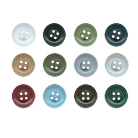 Пуговицы рубашечные/блузочные "GAMMA" XL 0005 22" (14 мм) 24 шт СК "Атекс" г. Пермь