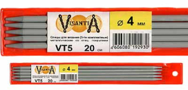 "Visantia" Спицы 5-ти компл. VT5 алюминий d 4,0 мм 20 см "Атекс" г. Пермь