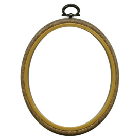 Пяльцы РАМКА овал PHO-080 20х25 см  (8"х 10") "под дерево" "Атекс" г. Пермь