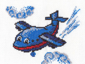 8-057 "Веселый самолетик" 12х14.5 см "Атекс" г. Пермь