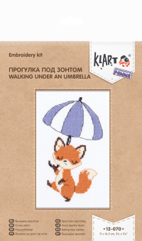 12-070 "Прогулка под зонтом" 11 x 16.5 см "Атекс" г. Пермь