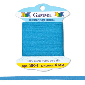 Шелковая лента SR- 4 4мм 9.1м ± 0.5м "Gamma" "Атекс" г. Пермь