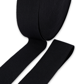 Лента эластичная  37 мм ± 2 мм 20 м 8с694 (4с518) ЧЕРНЫЙ "Атекс" г. Пермь