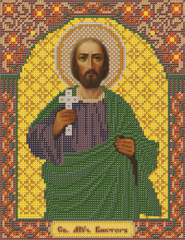 бисер С 9163 "Св. Мч. Виктор" 18x23 см "Атекс" г. Пермь