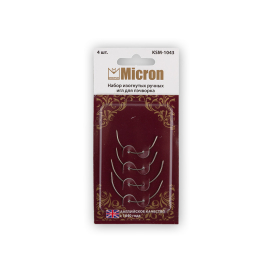 "Micron" набор изогнутых игл для пэчворка KSM-1043 блистер 4 шт "Атекс" г. Пермь