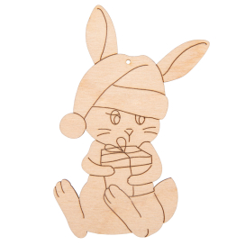 ВД-1098 Подвеска "Зайчик №1" фанера 10х7х0.3см "Атекс" г. Пермь