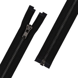 Молния металл ZIP 5B 45 см тип 5 черный никель разъёмная однозамковая "Gamma" "Атекс" г. Пермь