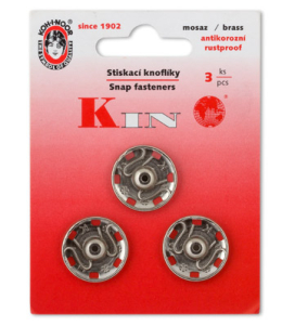 "KOH-I-NOOR" Кнопки пришивные KIN1000 №8 металл d 20,9 мм 3 шт "Атекс" г. Пермь