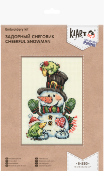 "Кларт" 8-520 "Задорный снеговик" 18 x 13 см "Атекс" г. Пермь