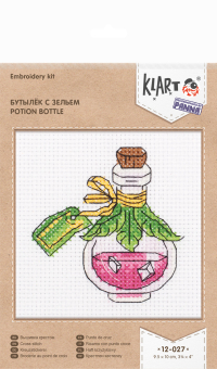 12-027 "Бутылёк с зельем" 	9.5 x 10 см "Атекс" г. Пермь