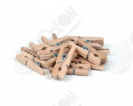 Украшение для декора из дерева "Прищепка" 25 х 10 мм 10 шт "Атекс" г. Пермь