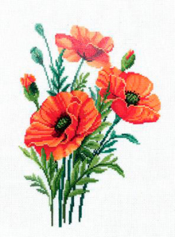 "ИН" Набор для вышивания №102 М-34 "Маков цвет"(хлопок) 24 х 32 см "Атекс" г. Пермь