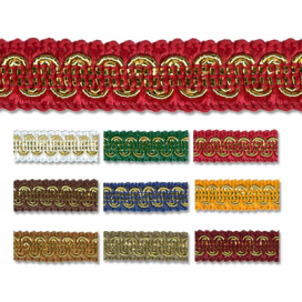 Тесьма декоративная "BLITZ" CTR-002 12 мм 22.5 м ± 0.5 м "Атекс" г. Пермь